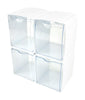 Deflect-O 5.5 in. H x 4.75 in. W x 5.5 in. D Stackable Storage Bin (Pack of 2)