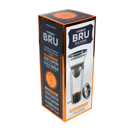 Cool Gear Bru 21 oz. Silver Deluxe Tumbler and Brewer (Pack of 4)