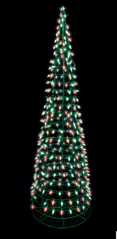 Celebrations  LED  Yard Decor  Red/Green Cone Tree