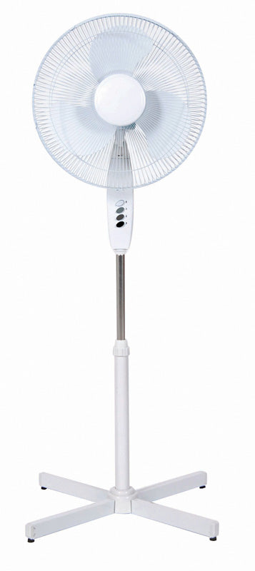 Cool Works Sp15-16a 16 3-Speed White Oscillating Pedestal Fan