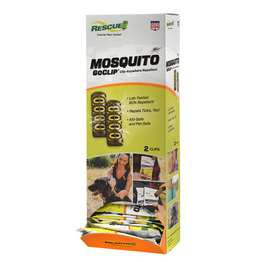 Rescue GoClip Repellent For Mosquitoes/Other Flying Insects 2 pk (Pack of 36)