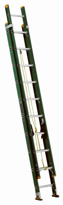20-Ft. Extension Ladder, Fiberglass, Type II, 225-Lb. Duty Rating