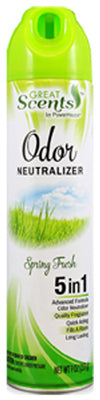 Odor Neutralizer, Spring Fresh, 9-oz. Aerosol (Pack of 12)