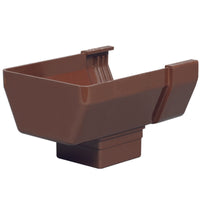 Amerimax 6.25 in. H X 4 in. W X 9 in. L Brown Vinyl U Gutter Drop Outlet (Pack of 10)