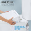 TOTO® WASHLET® C2 Electronic Bidet Toilet Seat with PREMIST and EWATER+ Wand Cleaning, Elongated, Cotton White - SW3074#01