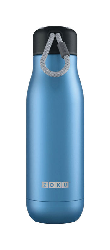 Zoku 18 oz Blue BPA Free Vacuum Insulated Bottle