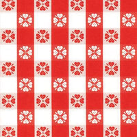 Magic Cover 54-66013-15y 15 Yards X 54 Red & White Dinner Check Flannel Backed Yard Goods Cover (Pack of 45)