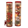 Gerson Multicolored Lighted Crackle Glass Plug-In Christmas Decor 4 L x 16 H x 4 W in.