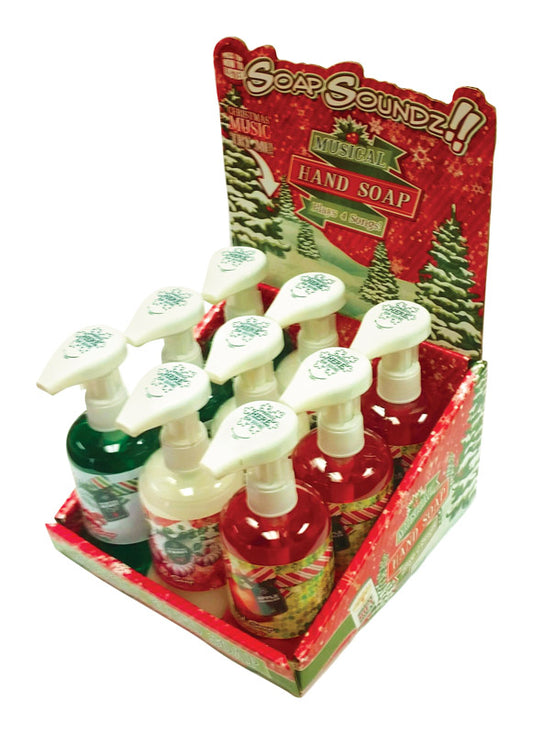Soap Soundz Holiday Season Harmony Assorted Scent Liquid Hand Soap 8.5 oz (Pack of 9)