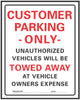Hy-Ko English White Informational Sign 19 in. H X 15 in. W