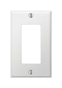 Amerelle Contractor White 1 gang Stamped Steel Rocker Wall Plate 1 pk