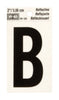 Hy-Ko 2 in. Reflective Black Vinyl Letter B Self-Adhesive 1 pc. (Pack of 10)