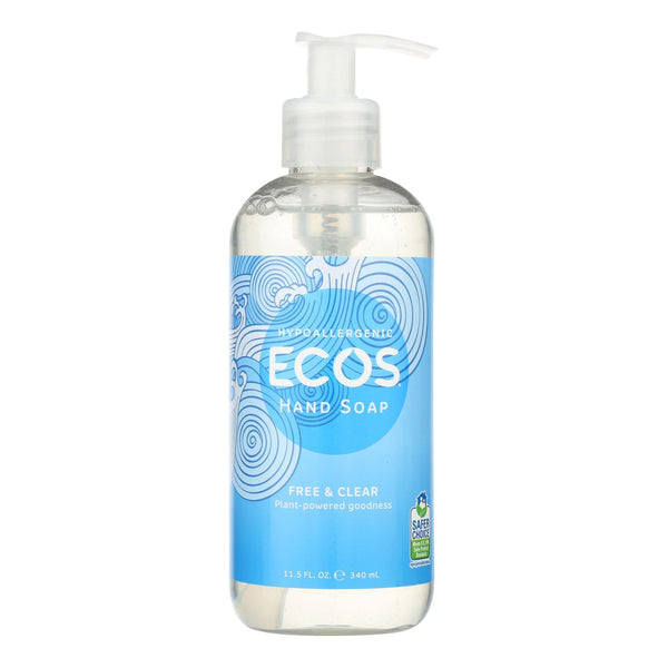 Ecos - Jabón de manos transparente y sin fragancia - Caja de 6 - 11,5 FZ (paquete de 6)