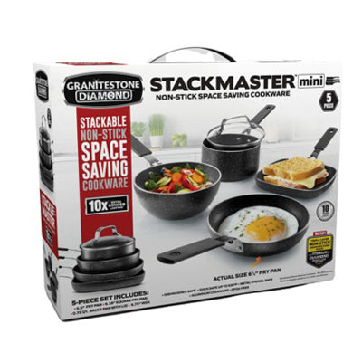 Granite Stone Stackmaster Cookware Set, 5-Pc.