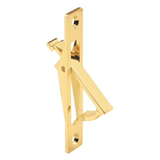 Prime-Line 5/8 in. L Polished Brass Gold Steel Sliding Door Edge Pull