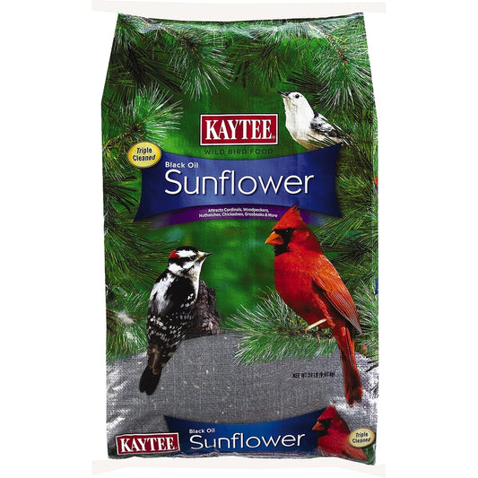 Kaytee Black Oil Sunflower Assorted Species Black Oil Sunflower Wild Bird Food Black Oil Sunflower Seed