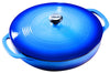 Lodge Cast Iron Covered Casserole 11.375 in. Blue