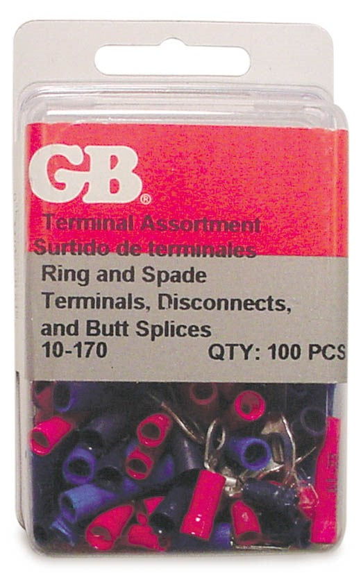 GB Gardner Bender 10-170 Bulk Pack Terminal Assortment 100 Pieces