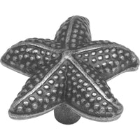 Hickory Hardware PA0111-VP 1-1/2" Vibra Pewter Star Fish South Seas Cabinet Knob