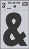 Hy-Ko 3 in. Reflective Black Vinyl Special Character Ampersand Self-Adhesive 1 pc. (Pack of 10)