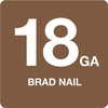 Grip-Rite 1-3/4 in. 18 Ga. Straight Strip Electro Galvanized Brad Nails 5000 pk