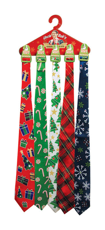 Uncle Bob's Ugly Christmas Tie Polyester 24 pk (Pack of 24)
