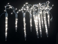 Celebrations  Euro  Micro cluster with icicle-style reflectors  LED  Light Set  Cool White  9 ft. 240 lights