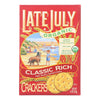 Late July Snacks Organic Crackers - Classic Rich - 6 oz.