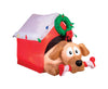 Gemmy Polyester Multicolored Dog with Presents LED Christmas Inflatable 66.14 W x 43.7 L in.