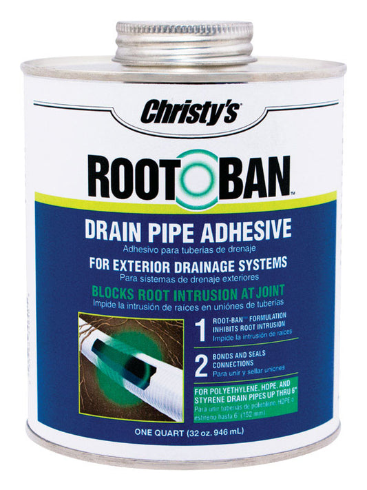 Christy's Root Ban Green Adhesive and Sealant For Drain Pipe 32 oz