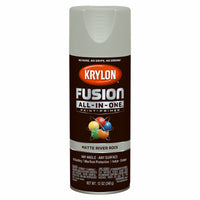 Krylon Fusion All-In-One Matte River Rock Paint + Primer Spray Paint 12 oz. (Pack of 6)