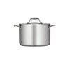 Tri-Ply Clad 8 Qt Covered Stainless Steel Stock Pot