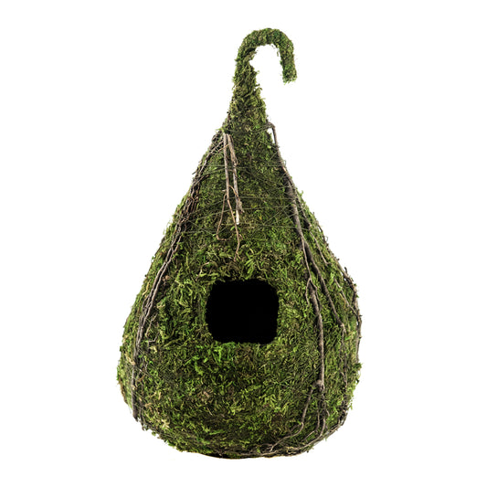 Natural Pack-Supermoss 6 in.   H X 6 in.   W X 6 in.   L Bird House