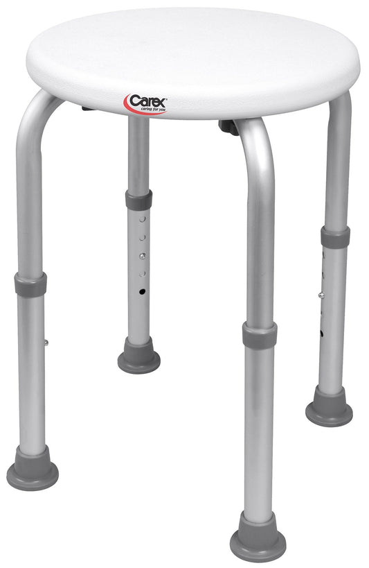 Carex Health Brands FGB600TF 15.5"-20.5" Round Compact Shower Stool