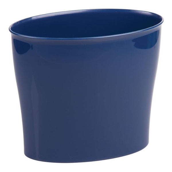 TRASH CAN PLST OVAL NAVY