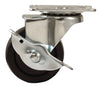 Titan 2.5 in. D Swivel Rubber Caster 110 lb 1 pk