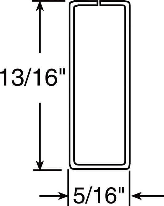 Prime-Line Spreader Bar 7/8"W, 7/8"W X 12' H 0.030 Ga Mill (Case of 40)