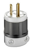 Leviton R50-5266-0CS 15 Amp 125-Volt Black & White® 3-Wire Straight Blade Grounding Plug