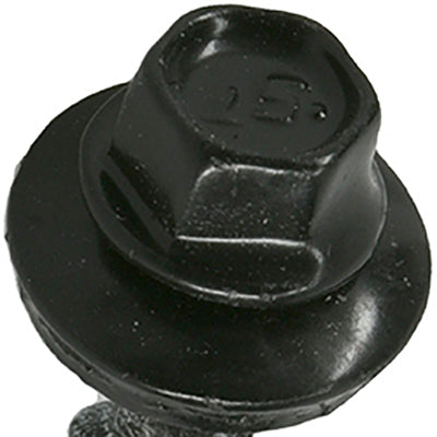 Tornillos para techos Power Pro, autoperforantes, para metal y madera, color negro, 10 x 1 pulg., 250 piezas.