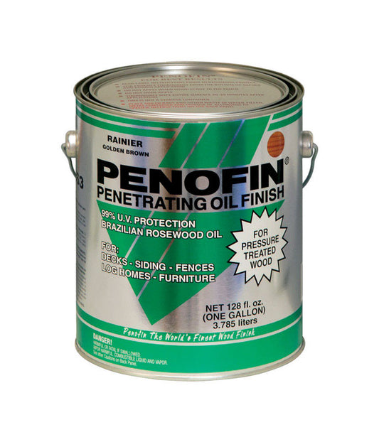 Penofin  Transparent  Rainier  Oil  Pressure Treated Wood Stain  1 gal. (Pack of 4)
