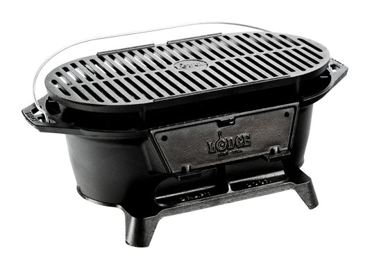 Lodge  Charcoal  10.38 in. W Black  Portable Grill