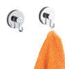 Wenko Vacuum-Loc Reusable Hook 2 in. H x 2-9/16 in. W x 2-5/16 in. L Chrome Chrome ABS (Pack of 6)