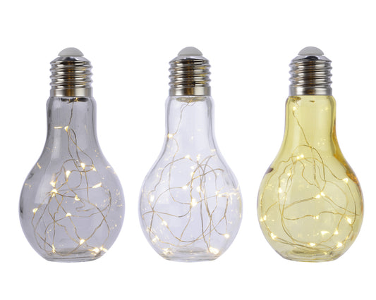 Lumineo Micro LED Light Bulb Christmas Decoration Metal/Glass 1 pk (Pack of 12)