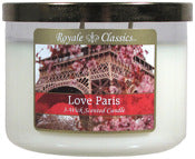 Candle lite 4165752 11.5 Oz 3-Wick Love Paris Royale Classics? Jar Candle With Metal Lid (Pack of 4)