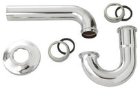 1-1/2-Inch O.D. Tube Chrome Kitchen Wall Drain P Trap