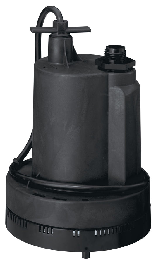 Simer Thermoplastic 15A 115V 1/4 HP Self-Priming Submersible Pump 12.75 H in.