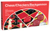 Pressman Checkers/Chess/Backgammon Set Multicolored