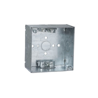 Raco 30.30 cu in Square Steel 2 gang Electrical Box Gray