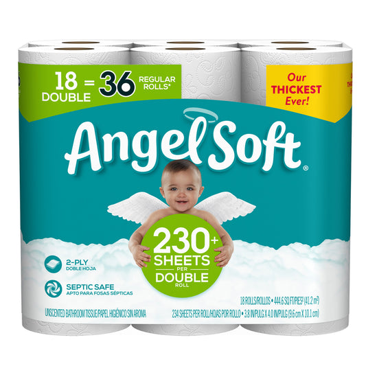 Angel Soft Toilet Paper 18 roll 234 sheet