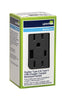 Leviton Decora 15 amps 125 V Type A/C Duplex Black Outlet and USB Charger 5-15R 1 pk
